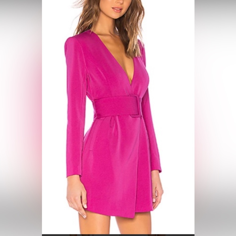 NBD x Naven Aida Dress in Dark Magenta